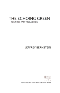 the echoing green