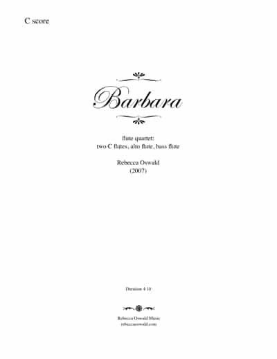 ROM-0702 Barbara C SCORE – lettersize